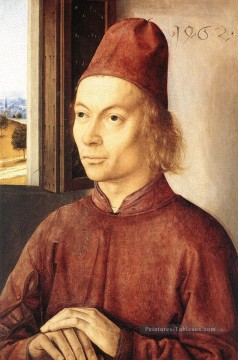 Portrait d’un homme 1462 hollandais Dirk Bouts Peinture à l'huile